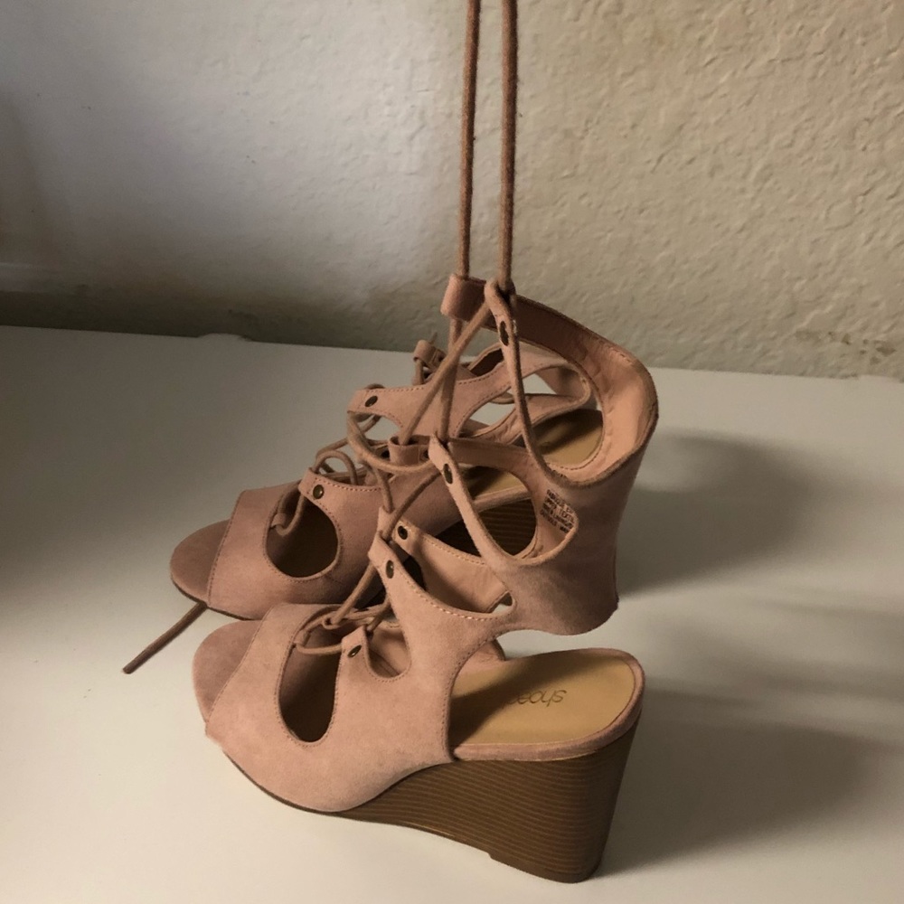 Strappy Wedge Heels